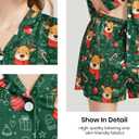 Womens Pajamas Set 2 Piece Satin Short Sleeved Pjs Button Notch Collar Loungewear Party Sleepwear Sets (Green, M)