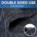 2 Pack Car Drying Towel 1200GSM Microfiber Drying Towels for Autos Trucks 36" x 24" and 16" x 16" Twisted-Loop Microfiber Cleaning Cloth with Car Wash Mitt and Detailing Brush Wash Kits
