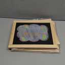 Harloon 6 Pcs 10.5" x 8.5" Framed Chalkboard Bulk Double Sided Wood Tabletop Small Chalkboard Signs Mini Blackboard Classroom School Supplies for Party Home Office Art Craft Birthday Wall Menu Food