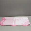 Mindsoft Scalloped Mahjong Tablecloth 55 x 55 Inches Square Tablecloth Polyester Game Table Cover for Mahjong Beginners Card Board Tile Games Supplies (Pink)