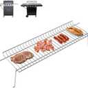 DcYourHome G470-0001-W1 Warming Rack for Charbroil Performance 4 Burner 463342119 463332718 463347017 463335517 463376017P1, 22 7/10 Inch Stainless Steel Swing Away Grid for Charbroil 463361017