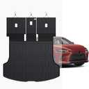 Cargo Mat for 2023-2025 2026 Lexus RX350/RX350H/RX500h(Not for RX450h & PHEV) Accessories,Full Coverage All Weather TPE Cargo Mat with Backrest Mat Trunk Mat Cargo Liner for Lexus RX350 Accessories