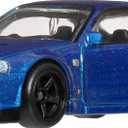Hot Wheels Premium Car Culture Collectible Toy Car, 1:64 Scale Die-Cast Nissan Skyline R34 GTR, Timeless Icons Vehicle with Real Riders Tires