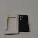 Genuine Leather Smart Case for Samsung Galaxy S24 Ultra Light Phone Cover with Luxury Business Smart View Case for S24 Ultra(Only for S24 Ultra Black)