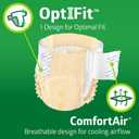 FitRight Adult Diapers, Extra+ Heavy Absorbency, XL (Waist Size 56in-64in), 80 Count, OptiFit Incontinence Briefs for Men and Women, Disposable, Moisture-Wicking, Leak Protection,