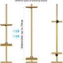 GRETJOB Adjustable Tabletop Easel Stand, 29" Picture Easels for Display Metal Picture Frame Holder Stand Table for Art, Photo (Gold)