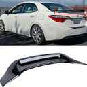 2014-2019 Compatible with Toyota Corolla Sedan Rear Trunk Spoiler, R Style Duckbill Design, Gloss Black ABS WheelX