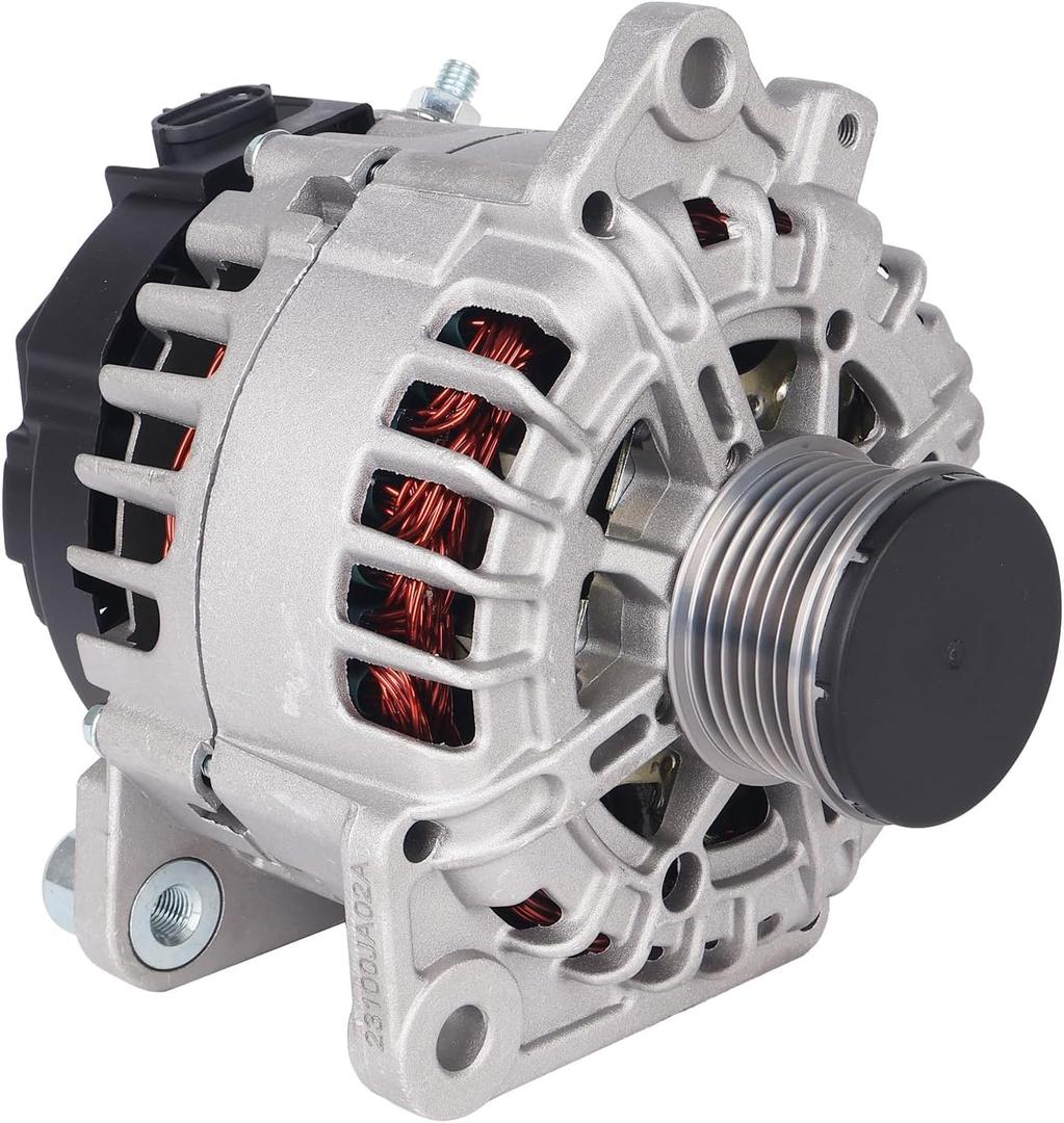 Autoround Alternator Fit for 2007-2010 Nissan Altima 2.5L, 2010-2013 Rogue, 2007-2012 Sentra 2.5L, 2014-2015 Rogue Select, 110Amp 12V 6-Groove Clutch Pulley, Replace# 23100JA02A 11258N 23100-JA04C