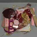 Pink Burgundy Decorations Kit - Tissue Paper Pom Poms, Happy Birthday Banner, Paper Tassel, Circle Garland & Hanging Swirl Party Decoration