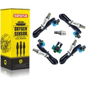 Oxygen Sensor (Only fit V6 Engine) for Chevrolet Equinox Impala Traverse GMC Terrain Acadia Cadillac SRX Buick Lacrosse Upstream +Downstream 4PCS Replace Number 12612430