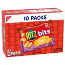 RITZ Bits Cheese Sandwich Crackers, Lunch Snacks, 10 Snack Packs (EXP 05/19/26)