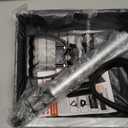 Snow Shovel for Driveway, Snow Removal Shovel with Ergonomic D-Grip Handle, 48-inch Long Lightweight Shoveling Tool, Large Capacity Shovel for Garden, Car Garage, Home Sidewalk and Camping, Black