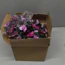 KHOYIME 18 Pack 144 FT Artificial Flower Garland, Fake Purple Roses Vines Silk Flowers Faux Plastic Outdoor Hanging Floral Ivy Garland Decoration for Wedding Arch Bedroom Home Wall Backdrop Room Decor