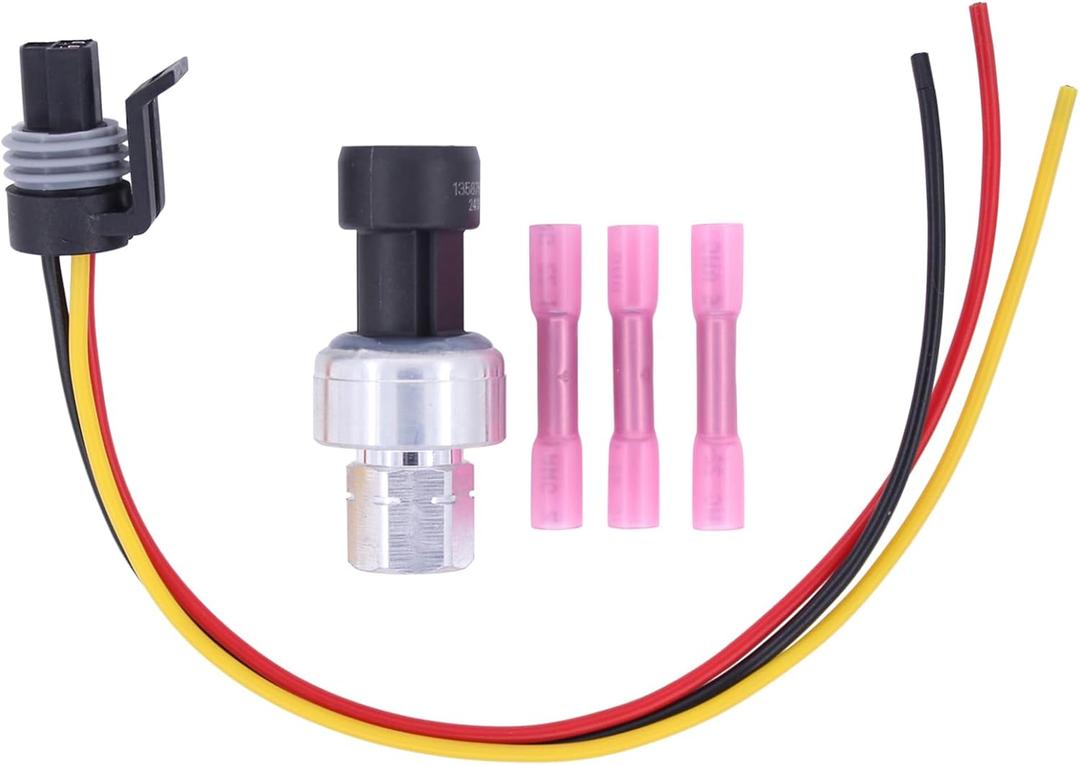 ApplianPar A/C High Pressure Sensor Switch with Connector for Chevy Avalanche Express HHR for GMC Savana Sierra ApplianPar A/C High Pressure Sensor Switch with Connector for Chevy Avalanche Express HHR for GMC Savana Sierra