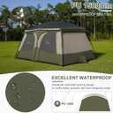 Vidalido Tents3-4 Person Camping Tent with Extended VestibuleWeather Resistant Family Tents with Breathable Mesh WindowsEasy Install Waterproof Outdoor Tent for Backpacking and Camping Hiking, 300 cm x 210 cm x 210 cm
