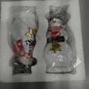 OneBird 2pcs Christmas Snowman Figurines 6in - Resin Outdoor Indoor Decoration, Holiday Snowman Statues for Patio Lawn Yard, Birthday Gifts for Women Mom Grandma