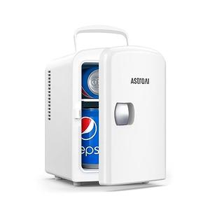 AstroAI Mini Fridge, 4 Liter/6 Can AC/DC Portable Thermoelectric Cooler Refrigerators for Skincare, Beverage, Home, Office and Car, ETL Listed (White)