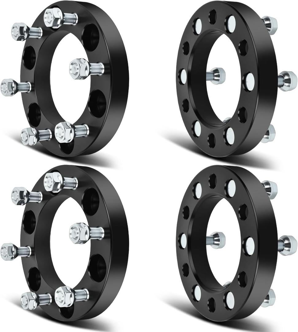SCITOO 4Pcs Wheel Spacers 1 inch 6x5.5 Bore 108mm Studs 12x1.5 6 Lug Wheel Spacers Adapters Fit for for Toyota for Tacoma for Toyota for 4Runner for Toyota for Tundra for Toyota