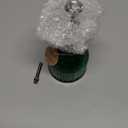 OFFIDIX Plant Mister Spray Bottle Glass Mister for Inside 6.3" Tall Vintage Style with Bronze Plastic Top Pump One Hand Watering Can for Indoor Potted Plants Terrariums Green