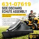 deawater 631-07619 Side Discharge Chute Assembly Replacement for Cub Cadet MTD Lawn Mowers ZT1 ZT2 ZTS Ultima Zero Turn & XT1 XT2 Lawn Tractors, 50" 54" Fabricated Decks, Replace 631-07619A