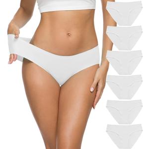 ALTHEANRAY Womens Seamless Hipster Underwear No Show Panties Soft Stretch Bikini Underwears Multi-Pack (X-Large, Color15)