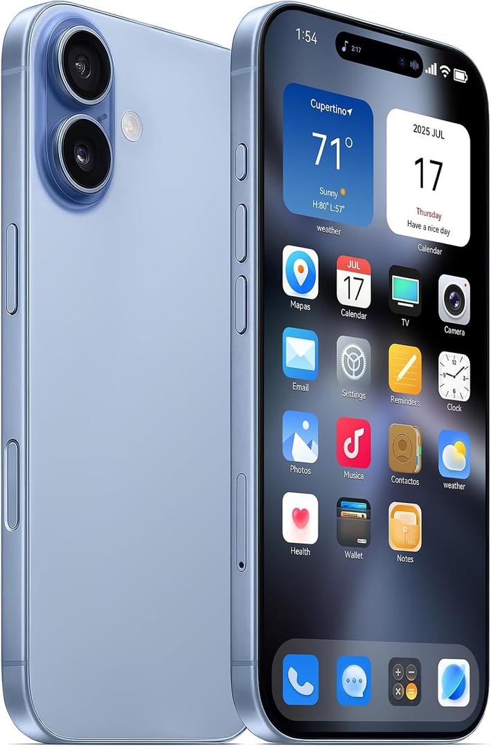 Fake Phone Dummy Prop Phone, Decoy Phone Pear Play Phone Non-Working Phone 17, Display Phone Look Like Real Phone 17 (Blue), Normal Size