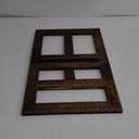 Adjustable Wooden Bible Stand Carved Bible Holder Missal Stand Book Display for Reading Folding Religious Prayer Wooden Holy Book Holder 12.99 x 10.04 Inches(Dark Brown)