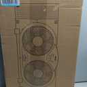 shinic 2026 9 Inch Twin Window Fan Quiet, Reversible Airflow, 3 Speeds, Adjustable Width 23.5"-37", ETL Certified for Bathroom/Kitchen