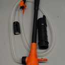 Portable Transfer Pump Battery Operated Electric Siphon Pump for Gas, Fuel, Diesel, Water Transfer 3.0 GPM Flow Oil Extractor, 47 Inches Hose-Easy to Use Hand Fuel Pump, Multi-Use Siphon Transfer Pump (1 Pack of Orange)