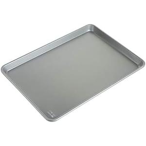 Chicago Metallic Commercial II Traditional Uncoated 16-3/4 by 12-Inch Jelly-Roll Pan, Perfect for making jelly rolls, cookies, pastries, pizza, one-pan meals, and more, Set of 2 Chicago Metallic Commercial II Traditional Uncoated 16-3/4 by 12-Inch Jelly-Roll Pan, Perfect for making jelly rolls, cookies, pastries, pizza, one-pan meals, and more, Set of 2