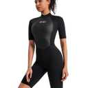 KMT Women Wetsuit 2mm Neoprene Shorty Wet Suits, Black 16