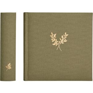 Elegant Linen Photo Album - 200 Acid-Free Pockets for 4x6 Pics - Perfect for Weddings & Gifts