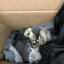 Haunted Hill Farm Life-Size Poseable Scary Talking Witch, Halloween Animatronic with Touch Activated Lights and Sound, Battery Operated Indoor or Covered Outdoor Halloween Decorations, Fright Props