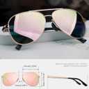 LUENX Aviator Sunglasses for Men Women Polarized - UV400 Protection, Stylish Shades, Driving, Outdoor Activities