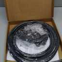 UrbanRed Flexible Bendable Ceiling Curtain Track, 16.4FT (5m), Mount for Rail with Curtain Tracks System, Room Divider, Curtains Rod, RV Ceiling Track for Curtains, Black