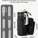 Nefeeko Magnetic Gym Bag, Water Bottle Holder with Phone Pouch, Adjustable Sling Strap, Detachable 2-in-1 Design, Gym Accessories for Men and Women, Water Bottle Bag for Fitness, Sports, Travel