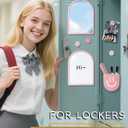 10 pcs - Locker Accessories, Locker Decorations Including Mirrors, whiteboards, Magnets and organizing Supplies. Ideal for Back-to-School Essentials and The Office (10 Pcs - Pink)