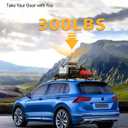 Tuyoung 300lbs Lockbale Roof Rack Cross Bars Compatible with Volkswagen VW Tiguan 2018-2026 (Not for Limited) & Taos 2022-2026, Heavy Duty Anti-Theft Aluminum Roof Rails Crossbars Rooftop Cargo Bars