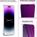2 Pack Privacy Screen Protector for iPhone 14 Pro Max Tempered Glass 6.7inch Private Saver Anti-Spy Anti-Blue Light Eye Protection Anti-Scratch Full Coverage