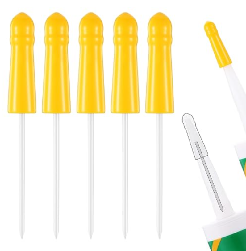 Baderke 10 Pack Caulk Tube Caps Saver Sealer Covers Caps Reusable Covers for Sealing and Preserving Open Caulking Tube