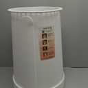 Toocan Trashcan - Ice White -13 Gallon Trash Can with Removable Base & Lid  Patented Design, 40% More Space, Uses Standard Bags, Easy to Clean for Home or Office