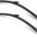 BJSIA QUALITY Premium All-Season 22" + 22" Windshield Wipers Blades pair for front windshield, Wiper Blades Easy Install & Durable Stable Quiet Car Accessories(Set of 2) (black)