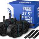 4 Pack 27.5 Mountain Bike Tube 27.5 x 1.75 1.95 2.0 2.1 2.125 2.2 2.25 2.3 2.4 Presta Valve 48mm / Schrader Valve 32mm, Butyl Rubber 27.5 Bike Tube Replacement