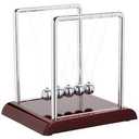 Juvale Newtons Cradle Pendulum  7 x 6 x 7 in, Silver Stainless Steel  Desk Decor & Office Decor for Men  Stress Relief Desk Toy  Science Teacher Gift & Physics Toy