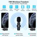 Tripod for iPhone with Light and Remote, Wireless Microphones, 71" Auto Face Tracking Phone Stand for Video Recording, Content Creator Essentials Vlogging Kit for YouTube, TikTok, Live Streaming