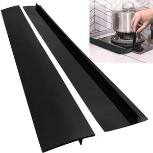 Stove Counter Gap Cover Black 21 x 2.3 x 0.5 " 2 Pack
