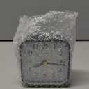 Small Battery Operated Analog Travel Alarm Clock Silent Non Ticking, Gentle Wake, Ascending Beep Sounds, Snooze,Lighted on Demand, Easy Set(Black)