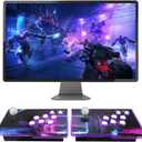 Newly Upgrade 3D Arcade Games Console with 256G Built-in 30000+ Classic Games, 20+ Simulators, WiFi Download Game, Retro Arcade Machine for 4K TV & Projector & PC, Supports 1-4 Players