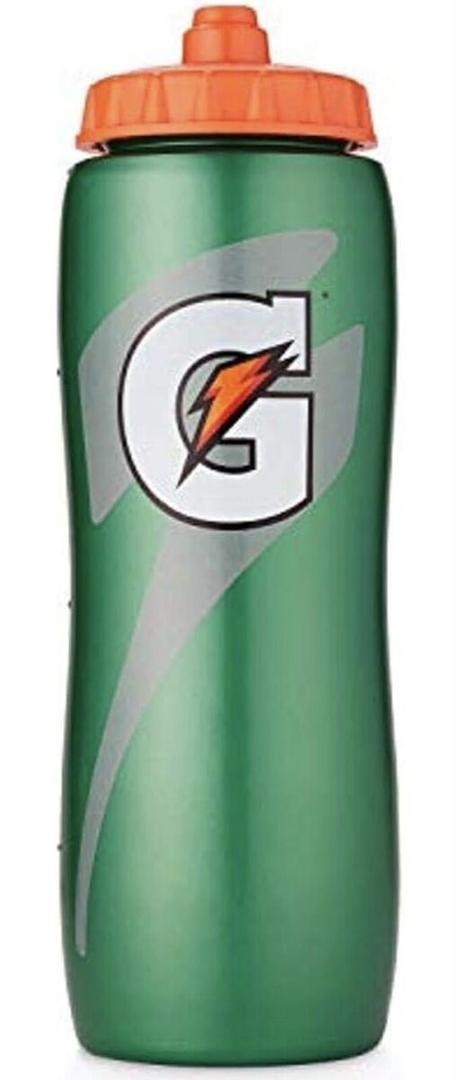 St. Jude Green Wax Candle And Gatorade Contour Style Squeeze Water Bottle, Green, 28 ounce