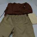 Adult Obi Wan Kenobii Cosplay Costume Jedi Robe Tunic Uniform Full Set Kids Obi Wan Hooded Cloak Cape (Medium, Brown - Men)